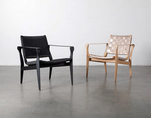 Flemma Mid-Century Woven Lounge Chair