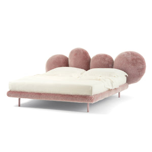 Bayonne Fluffy Cherry Blossom Pink King Size Bed Frame